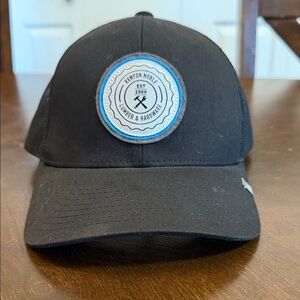 Black Baseball Cap with Patch